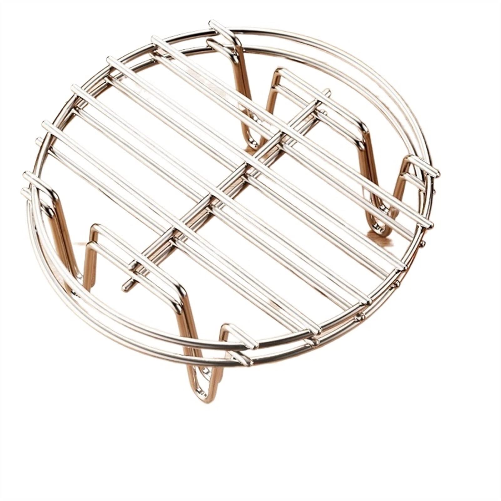 Stainless Steel Steamer Rack for Air Fryer - Corrosion Resistant Pot Rack Accessories | Perfect for Steaming Vegetables, Dumplings & Seafood in Your Air Fryer