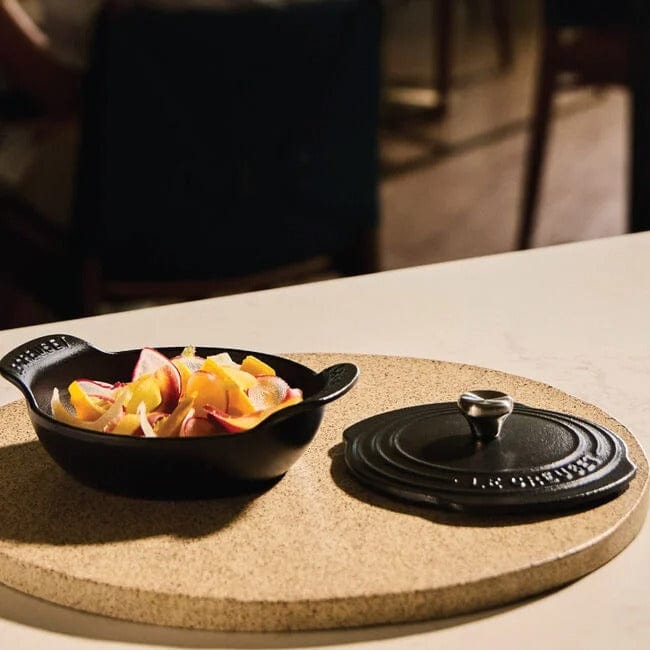 Le Creuset Gourmand Collection Braiser with Lid - Licorice Black - 4-Piece Set | Perfect for Slow Cooking, Roasting & Serving Dishes