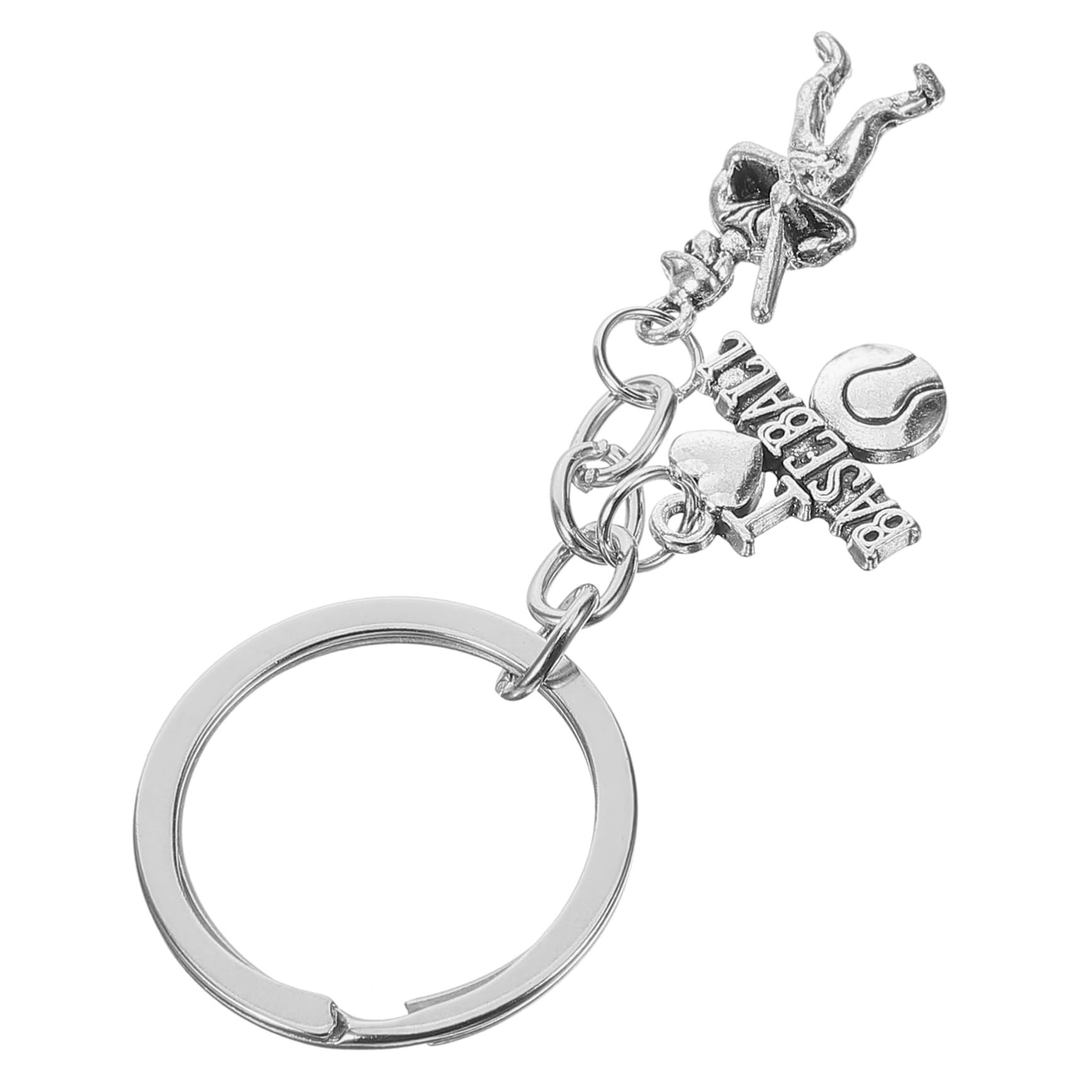 Balacoo 5-Pack Baseball Keychain Set - Sporty Key Rings for Backpacks, Bags & Accessories - Perfect for Baseball Fans, Bowling Enthusiasts & Sports Lovers (Gifts, Team Spirit, Game Day)