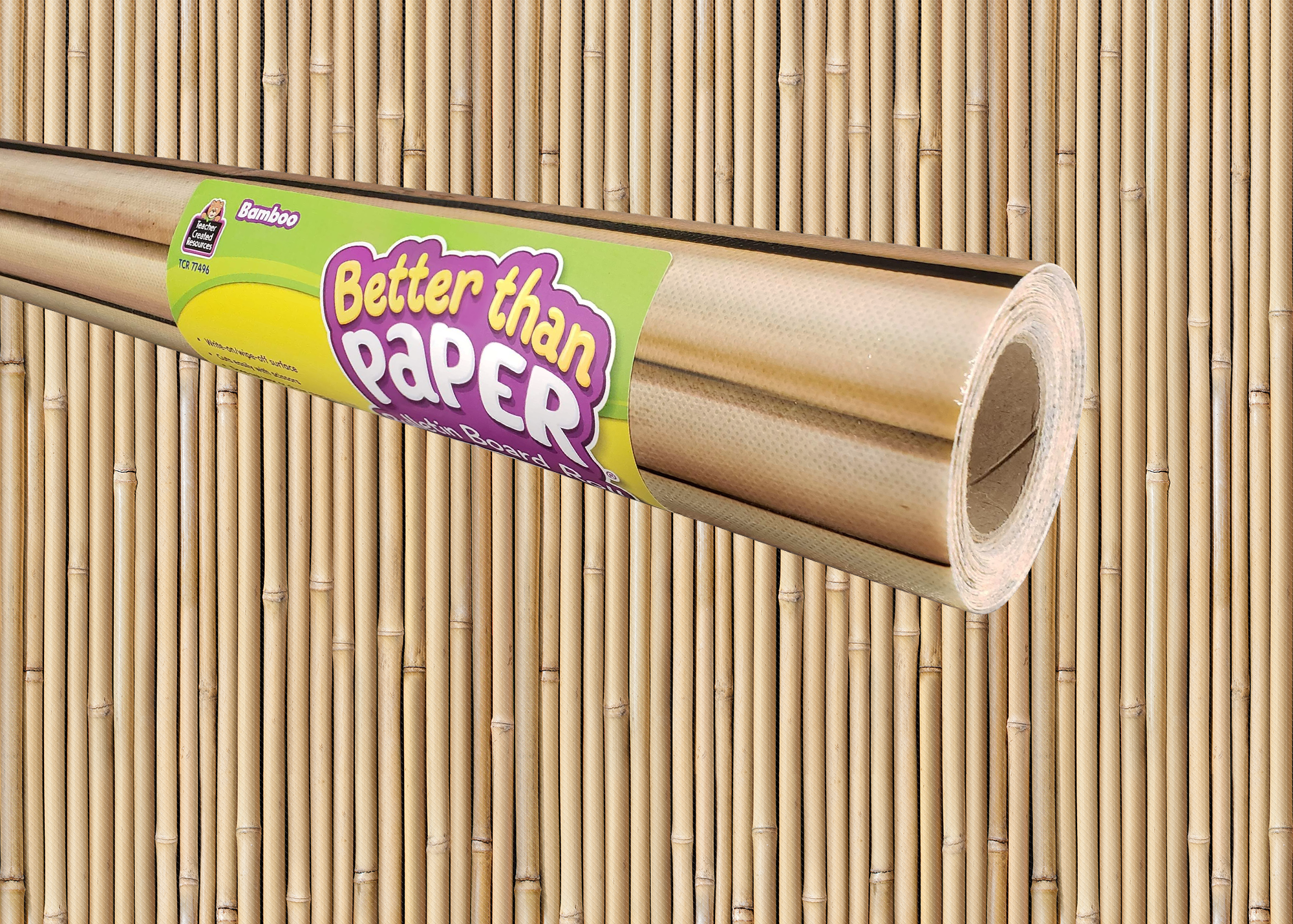 Eco-Friendly Bamboo Bulletin Board Roll - Sustainable Alternative to Paper Boards for Office, Classroom & Home Organization