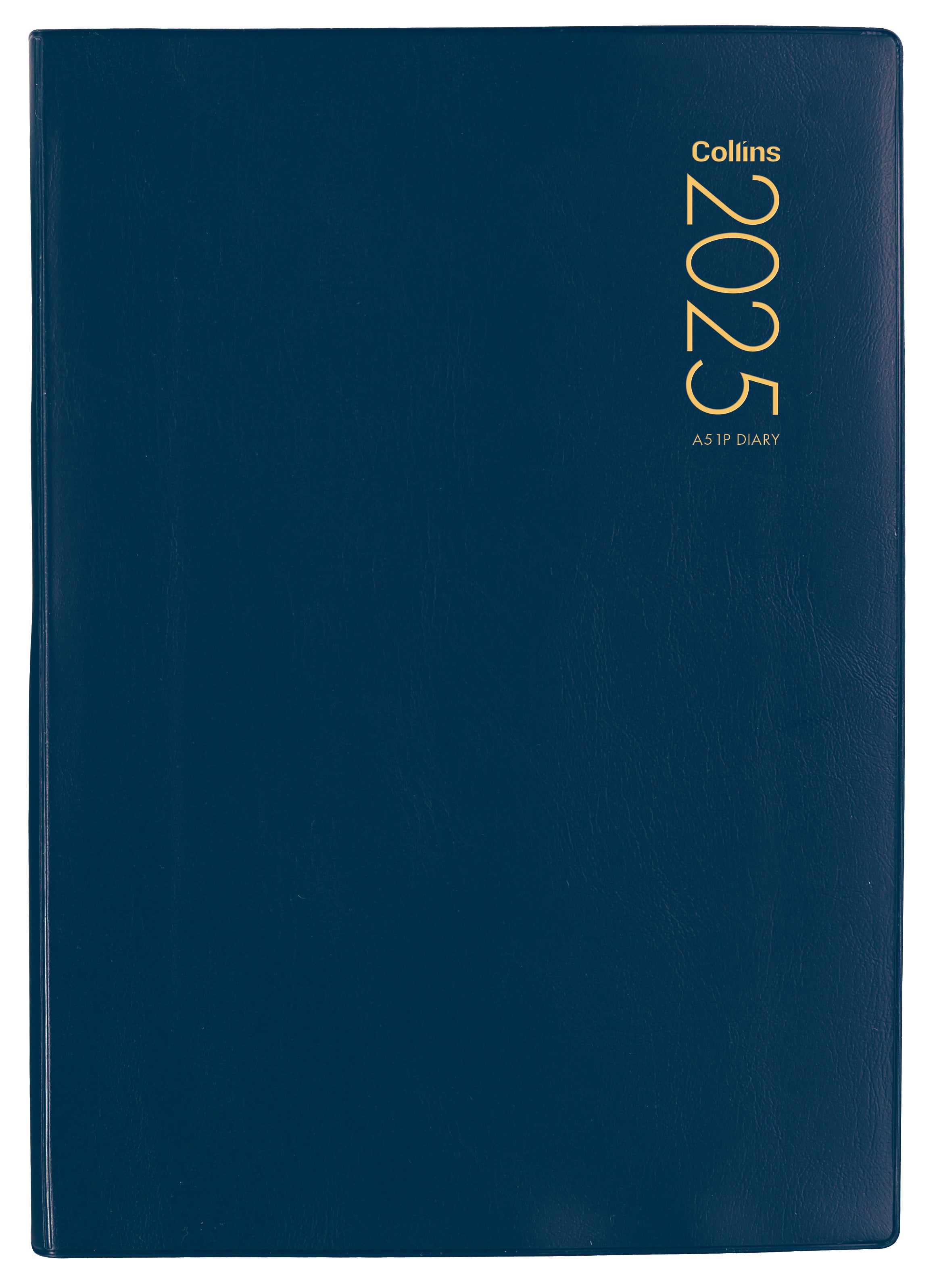 2025 Collins Diary A51P - Day Per Page Planner, PVC Blue Cover, 148mm x 210mm (A5 Size) - Perfect for Daily Scheduling, Journaling & Office Organization