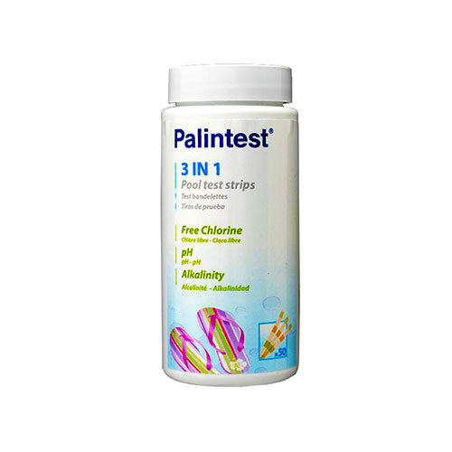 Palintest 3-in-1 Water Test Strips for Pool, Spa & Drinking Water | Fast & Accurate pH, Chlorine & Alkalinity Testing | Home & Professional Water Quality Monitoring