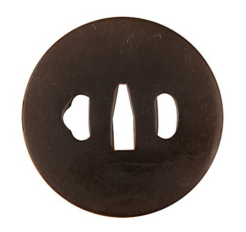Authentic Iron Tsuba Hand Guard for Japanese Samurai Swords - Perfect for Wakizashi & Tanto - Enhance Your Katana Collection & Martial Arts Training