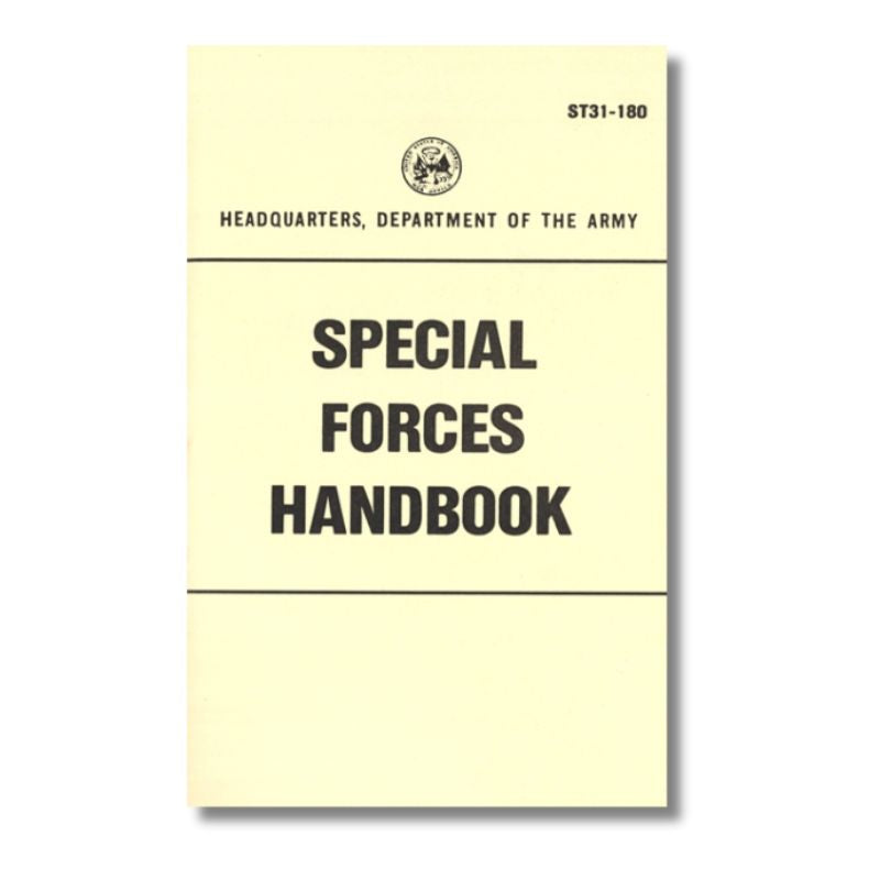 US Army Special Forces Handbook ST31 180 - Tactical Field Guide for Military Training & Survival | Perfect for Outdoor Adventures, Preppers & Survivalists