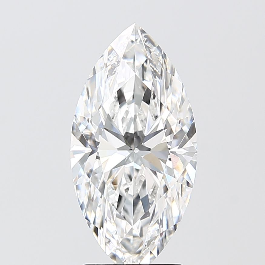 3.05 Carat F Color VVS2 Clarity Marquise Cut Lab-Grown Diamond for Engagement Rings & Fine Jewelry