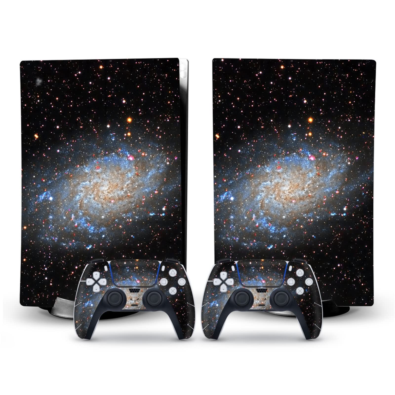 LEEWEE Anime Stickers Skin for PS5 Disk Edition Console & 2 Controllers - Bubble-Free Vinyl Cover Wraps, Durable Scratch-Resistant (35811) - Perfect for Gaming Setups & Personalization