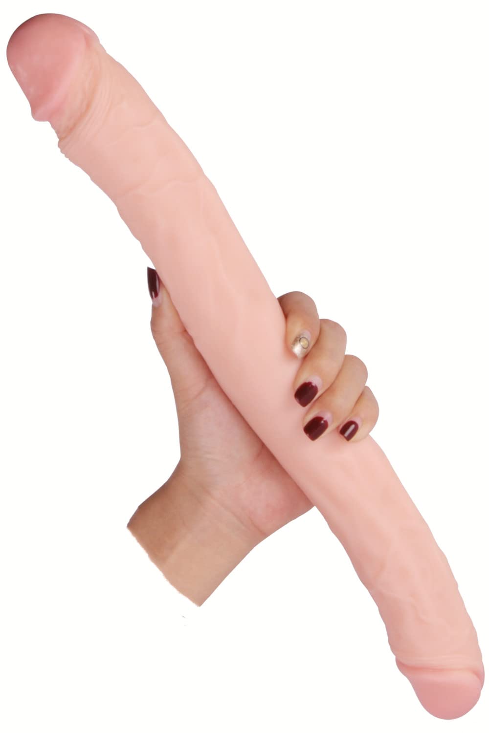 Realistic 14.96 Inch Double-Ended Dildo for Women - Flexible Waterproof Dual-Sided Adult Toy with Curved Shaft for G-Spot & Anal Stimulation - Perfect for Couples Play & Solo Pleasure (Peter's Dick)