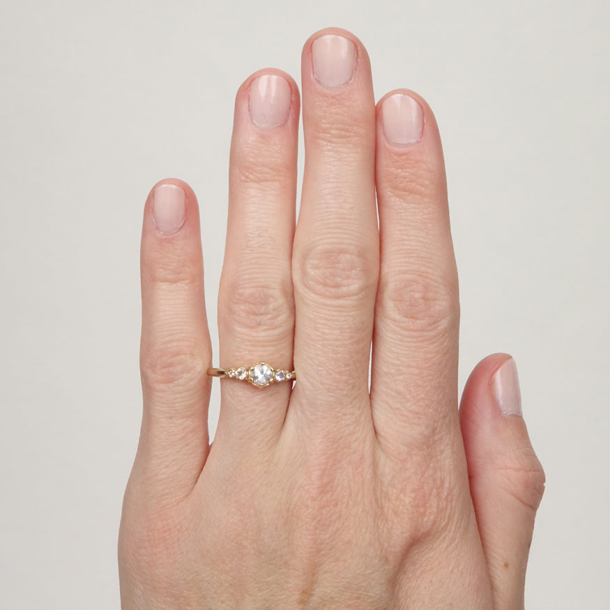 Diamond Commune Ring - Elegant 14K Gold Stackable Band for Women | Perfect for Weddings, Anniversaries & Everyday Wear