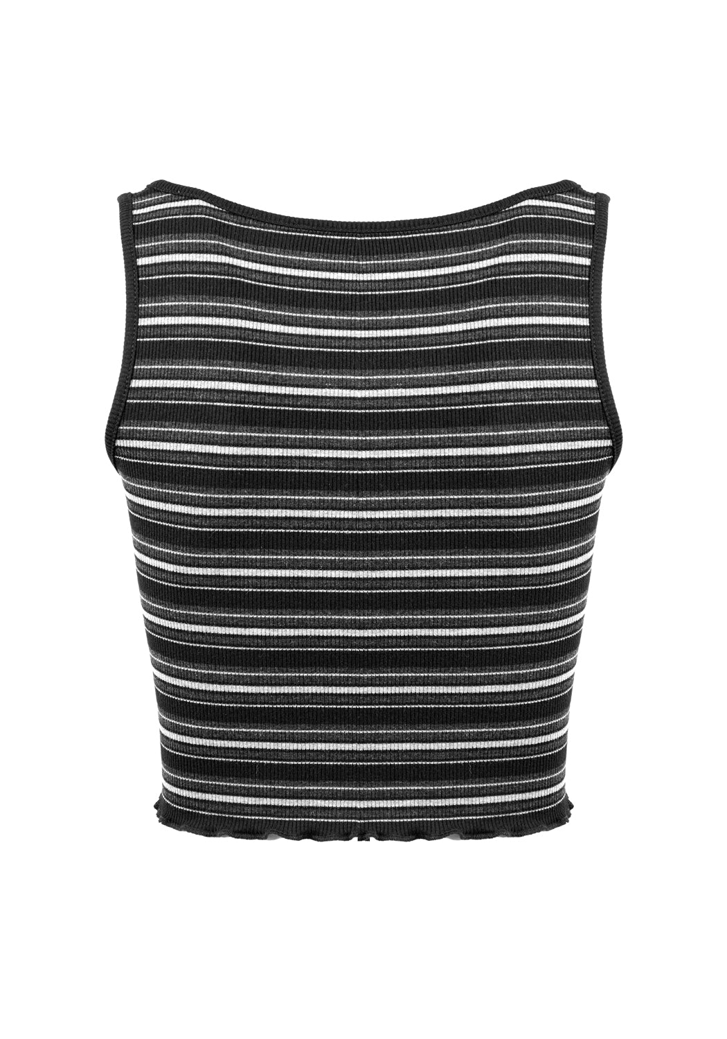 Hardcore Stripe Crop Vest for Women - Trendy Summer Workout Tank Top - Gym, Yoga & Beach Wear