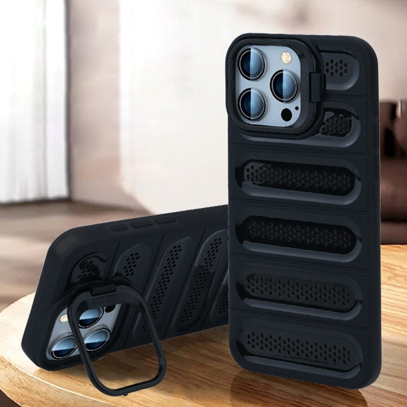 Premium Shockproof Case for iPhone 16 Pro Max with Stand - Slim Protective Cover for Work, Travel & Daily Use