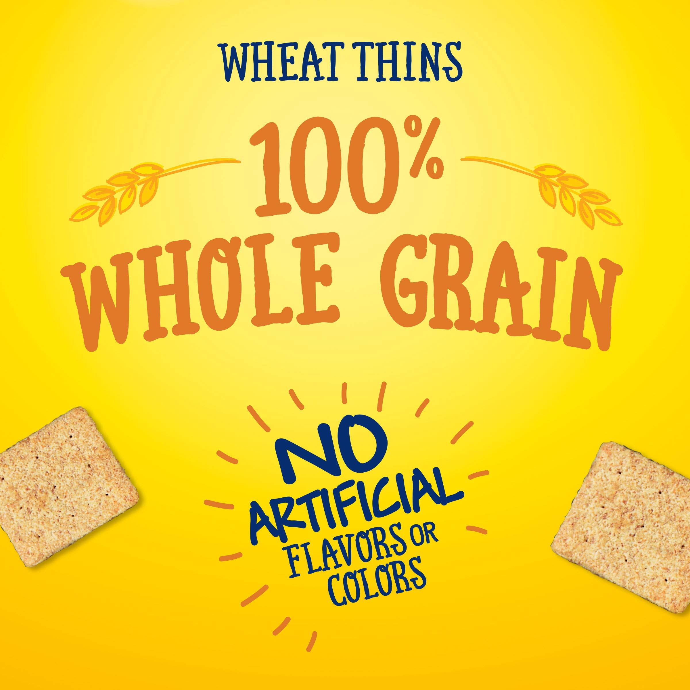 Wheat Thins Hint of Salt Whole Grain Low Sodium Crackers - 6 Pack (9.1 oz Each) | Healthy Snack for Office, School & Travel | Gluten Free Baked Crackers