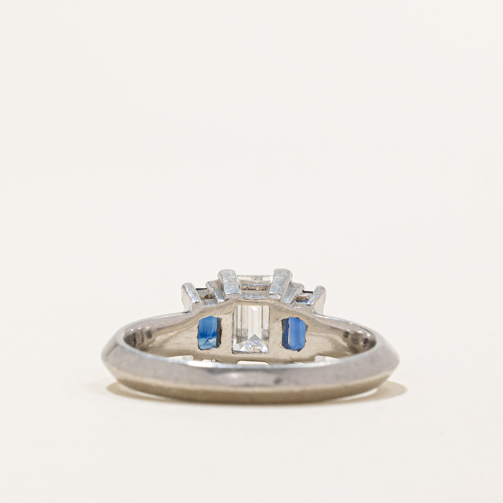 0.75ct Diamond & Sapphire Engagement Ring for Women - 0.70ctw Princess Cut Wedding Band Size 7 - Perfect for Proposals, Anniversaries & Special Occasions