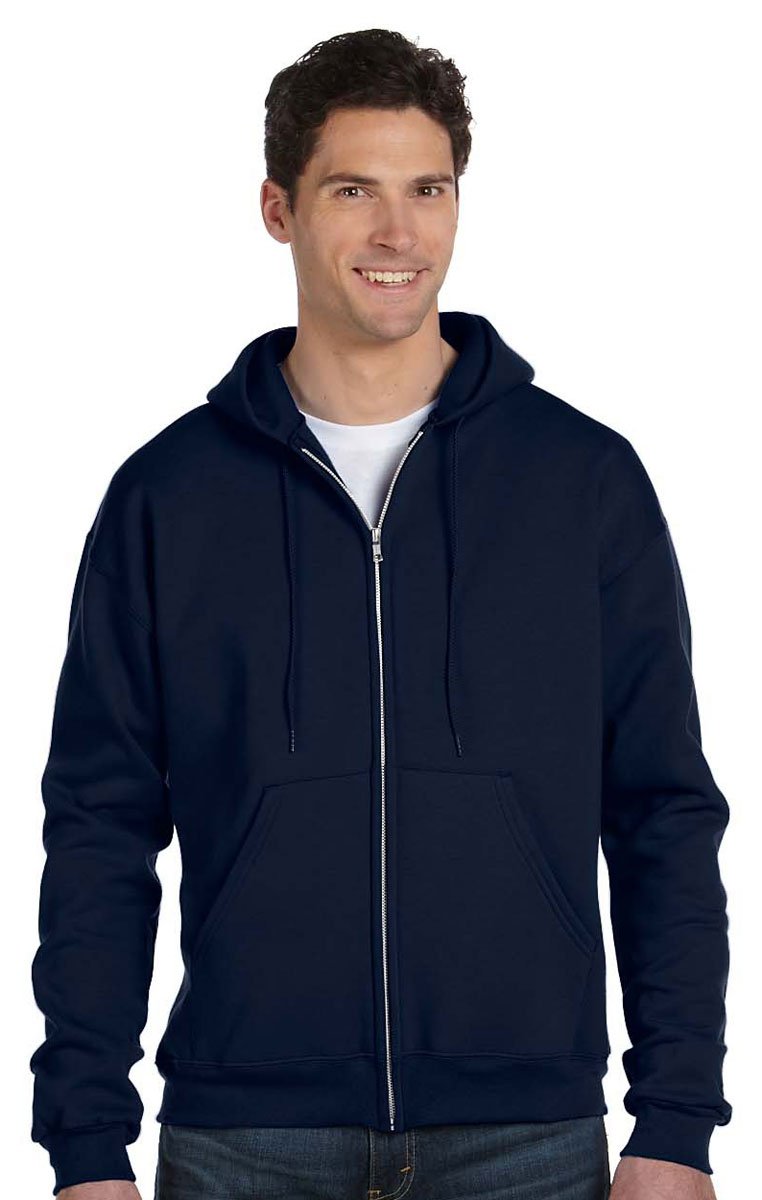 Champion Men's Double Dry Action Fleece Full Zip Hoodie - Lightweight, Moisture-Wicking & Breathable for Gym, Running & Casual Wear