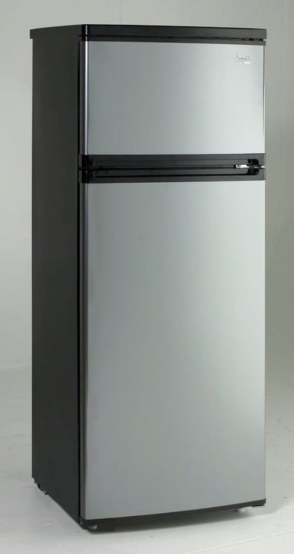 Avanti RA7316PST 7.4 Cu Ft Compact Refrigerator - 2 Door Apartment Size Fridge with Black Platinum Finish | Perfect for Dorms, Small Kitchens & Office Spaces