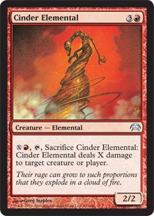 Magic The Gathering - Cinder Elemental - Planechase Card - Collectible Trading Card Game for Players & Enthusiasts - Perfect for Game Nights & Tournaments