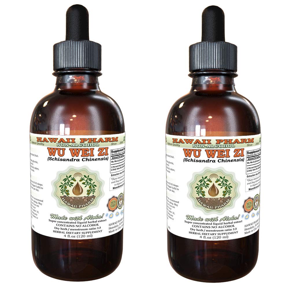 Organic Wu Wei Zi (Schisandra Chinensis) Tincture - Chinese Magnoliavine Dried Fruit Liquid Extract | Alcohol-Free Herbal Glycerite Supplement (2x4oz) | Supports Liver Health, Stress Relief & Energy Boost | Perfect for Daily Wellness Routine & Natural Remedies