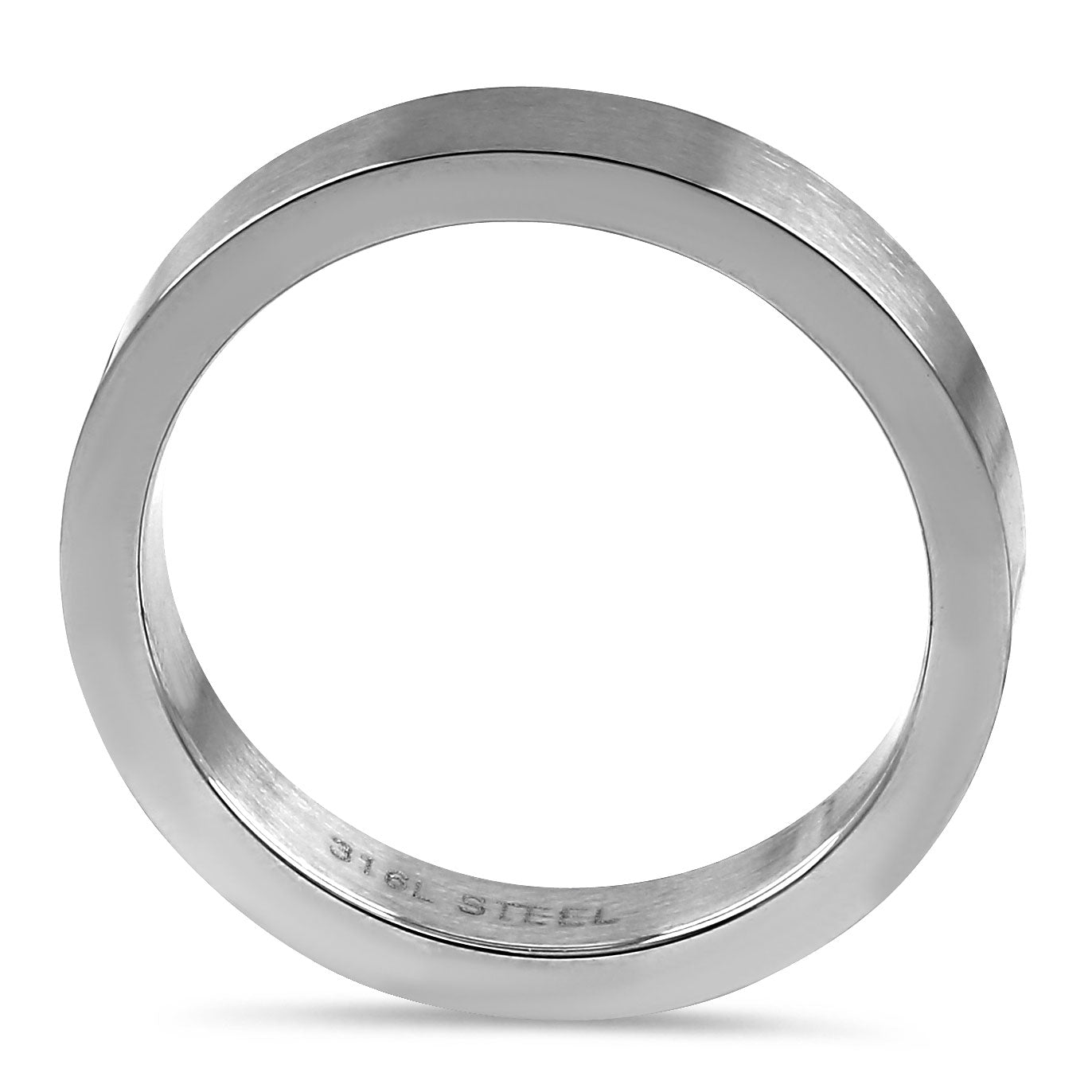 4MM Stainless Steel Band Ring for Men & Women - Durable, Hypoallergenic Wedding, Engagement, or Fashion Jewelry - Perfect for Everyday Wear & Special Occasions