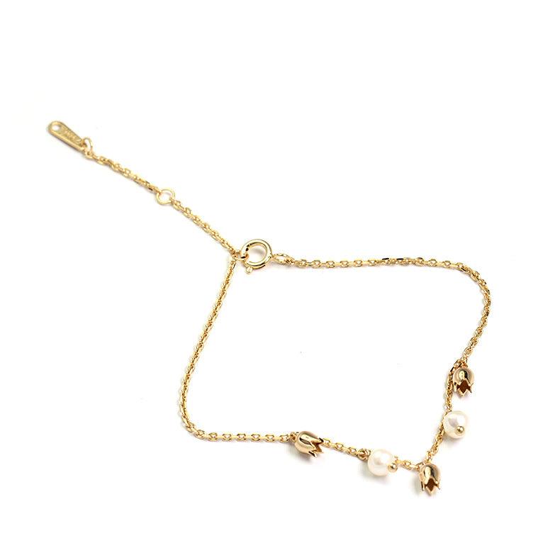 Elegant Women's Natural Freshwater Pearl Bracelet | Classic Jewelry Gift for Her | Perfect for Weddings, Anniversaries & Special Occasions