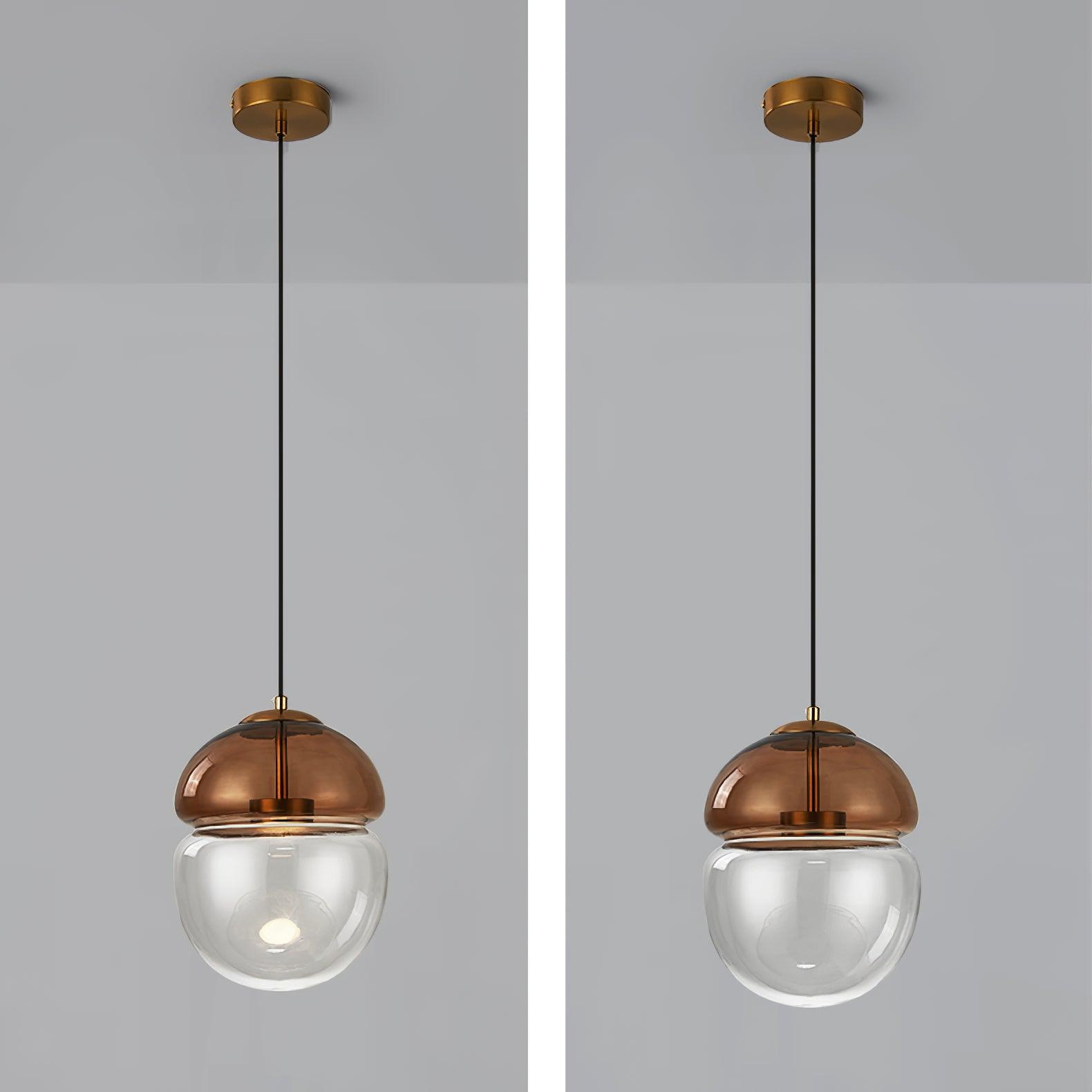 Modern Metro Dome Pendant Light - Industrial Style Ceiling Fixture for Kitchen Island, Dining Room & Living Room Lighting