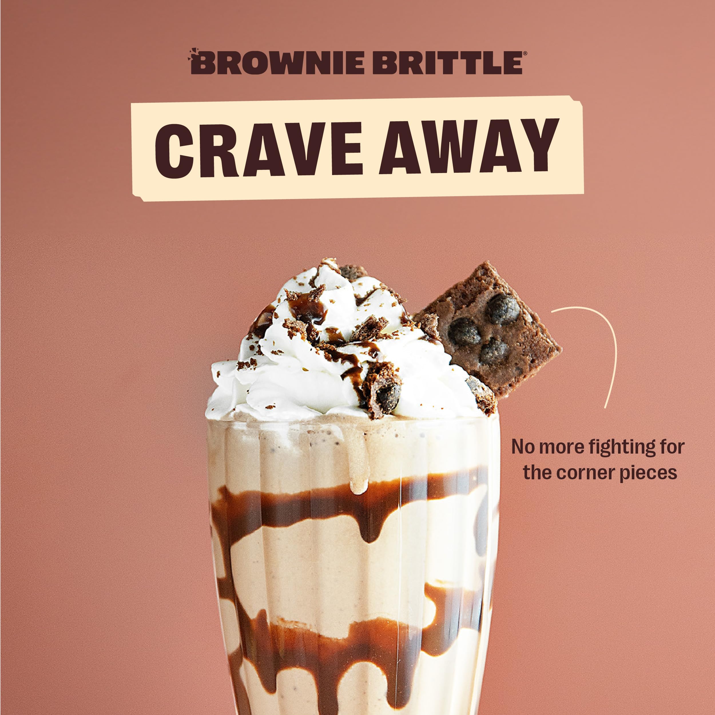 Original Chocolate Chip Brownie Brittle - Thin & Crispy Sweet Snacks (20 Pack, 1oz) | Gourmet Brownie Bites Dessert for Parties, Gifts & Coffee Time