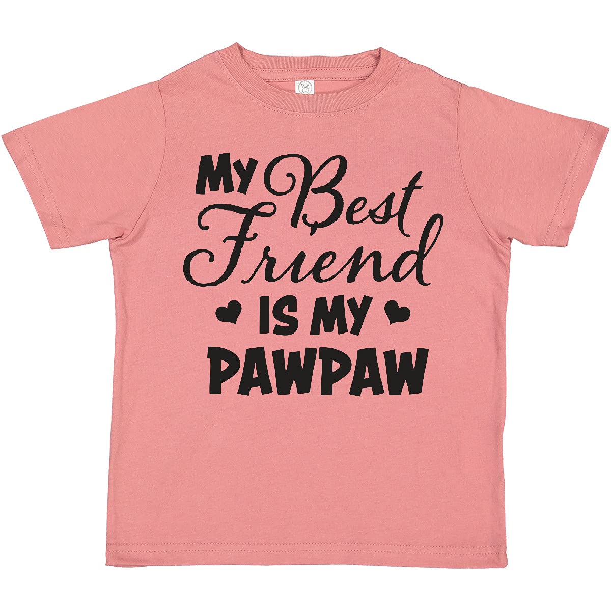 My Best Friend is My Pawpaw with Hearts Toddler T-Shirt - Perfect for Family Outings and Grandparent Bonding Moments