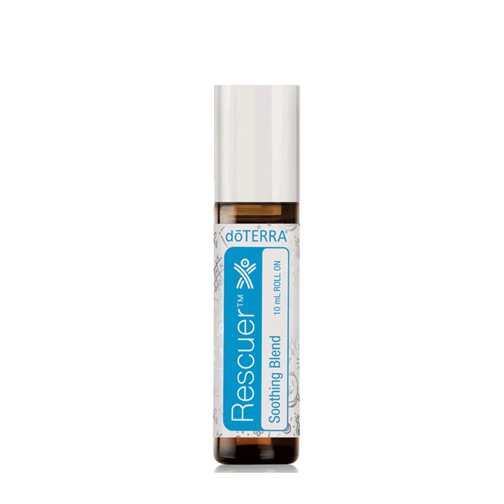 doTERRA Rescuer Soothing Essential Oil Blend - 10ml Roll-On for Stress Relief, Muscle Tension & Relaxation - Perfect for Aromatherapy, Massage & Travel