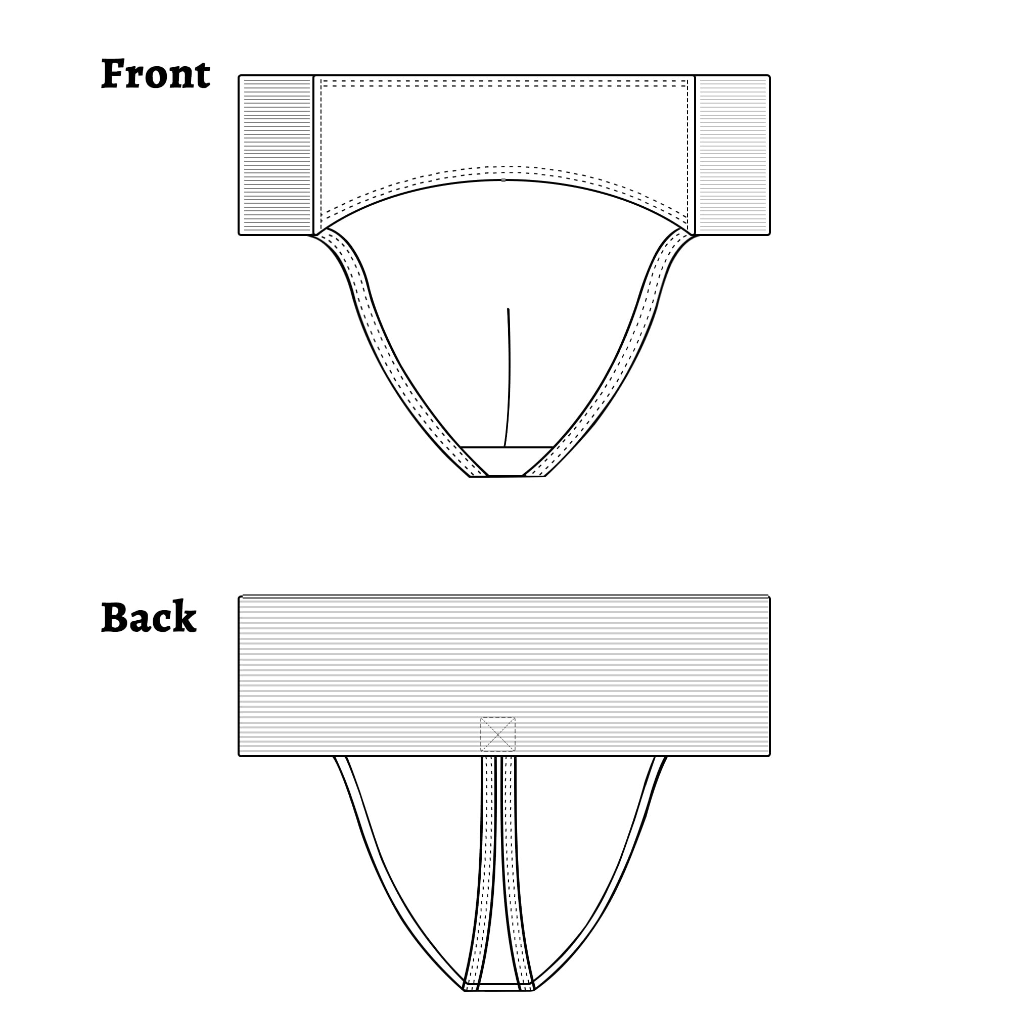 Men's Full-Seat Ballet Dance Belt for Bulge Hiding - Comfortable Underwear for Dance, Cosplay, and Performance