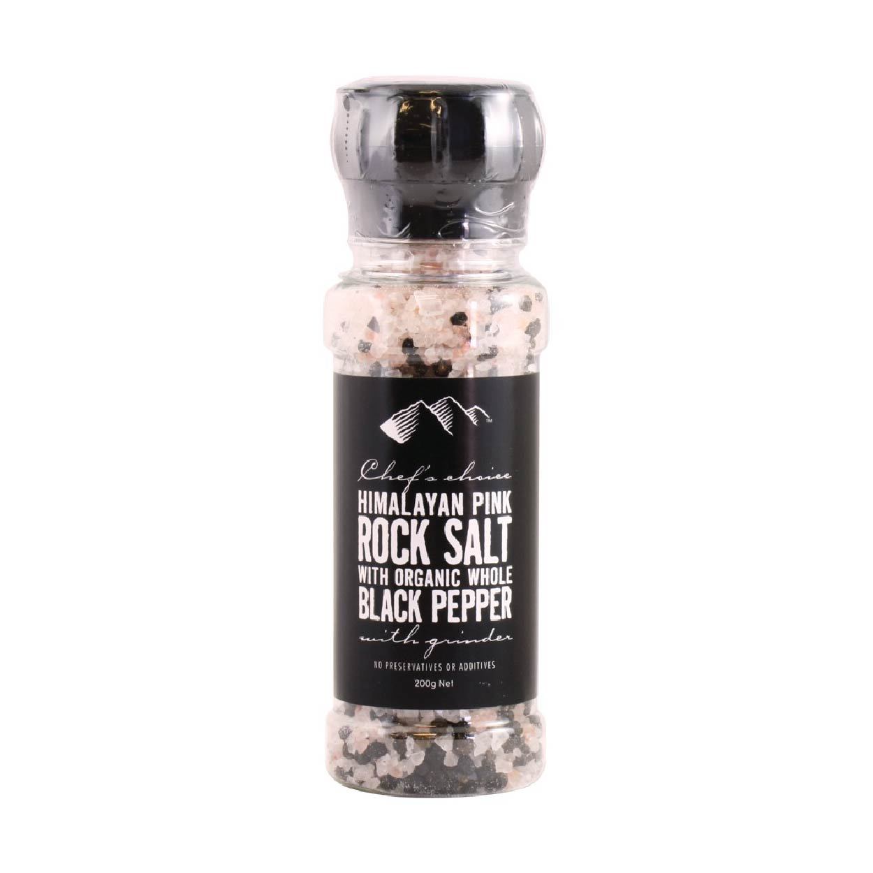 Organic Pink Himalayan Rock Salt & Whole Black Pepper Combo – Premium Gourmet Seasoning for Cooking, Grilling & Healthy Recipes