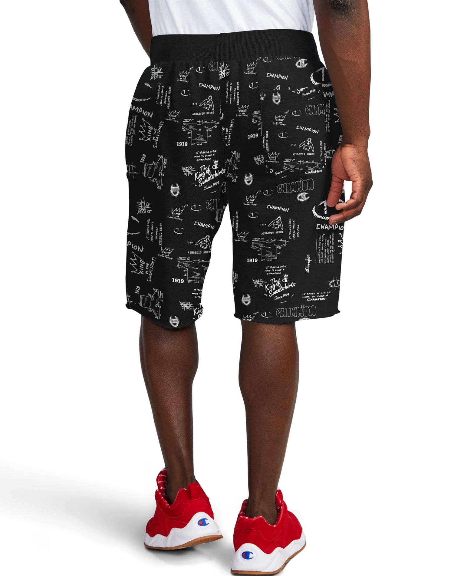 Champion Life Men's Reverse Weave Cut-Off Shorts - Comfortable Athletic Shorts for Gym, Running & Casual Wear | Quick-Dry Fabric with Stretch Waistband