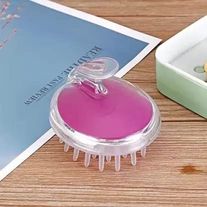 Elecsera Scalp Massager & Exfoliator - Soft Silicone Shampoo Brush for Hair Care & Scalp Stimulation - Perfect for Relaxation, Dandruff Removal & Deep Cleansing at Home or Salon