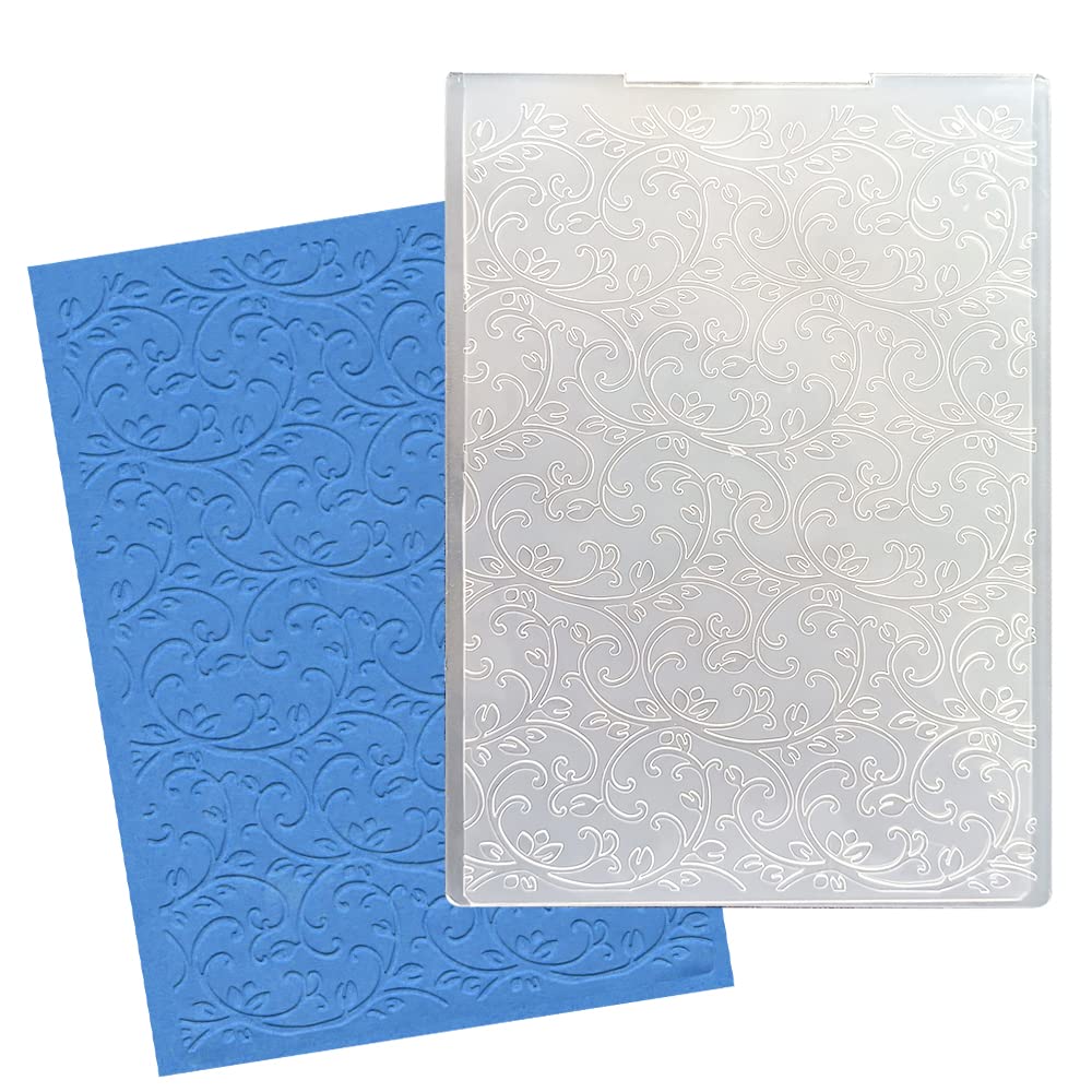 Vintage Lace Flower Embossing Folders for Card Making - Plastic Scrapbooking Templates for DIY Photo Albums, Invitations & Handmade Crafts (Perfect for Wedding Cards, Greeting Cards & Memory Books)