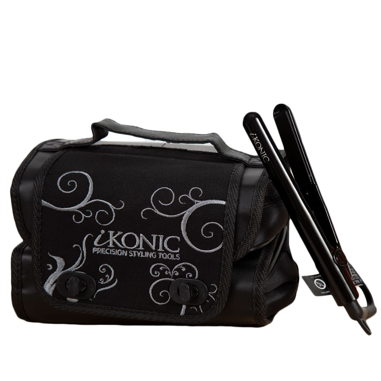 IKONIC The Weekender Hanging Toiletry Bag for Women - Waterproof Large Capacity Travel Cosmetic Organizer with 2 Cosmetic Bags & Mini Hair Straightener | Perfect for Weekend Getaways, Business Trips & Vacation Essentials