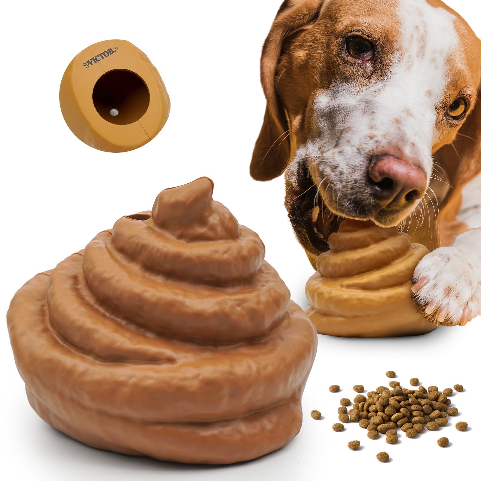 2 Pack Indestructible Puppy Chew Toys - Durable Rubber Treat Dispensing Dog Toys for Aggressive Chewers, Interactive Stuffable Toys for All Breed Sizes - Perfect for Training, Teething Relief & Keeping Dogs Busy