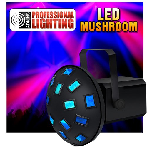 Professional LED DJ Lighting Pack with 2 Dual Mushroom Lights & Stand - Perfect for Wedding DJs, Nightclubs, Parties & Stage Performances