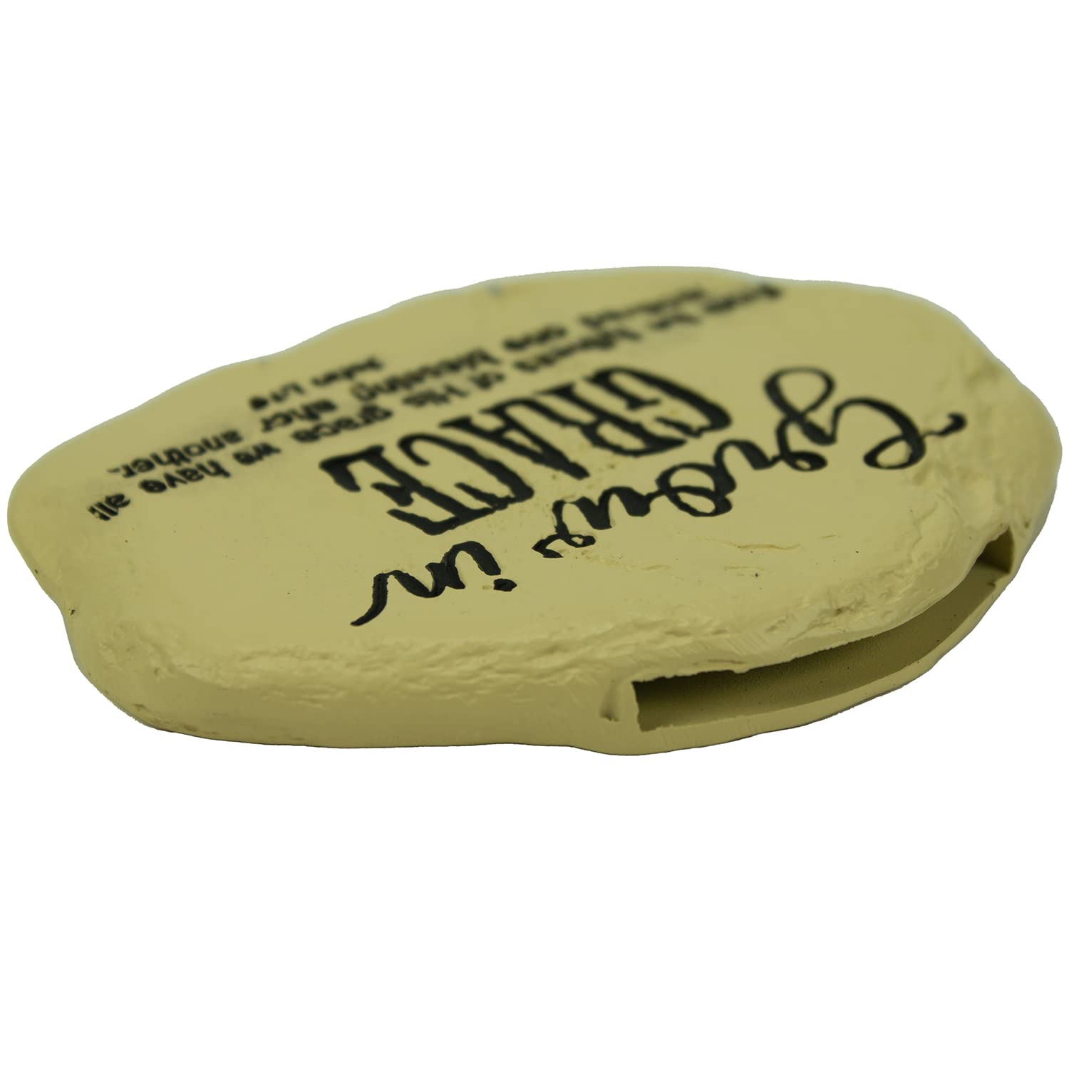Grow in Grace Garden Keystone Yellow Outdoor Key Hider - Cathedral Art Abbey & CA Gift - Perfect for Yard, Garden, and Home Security
