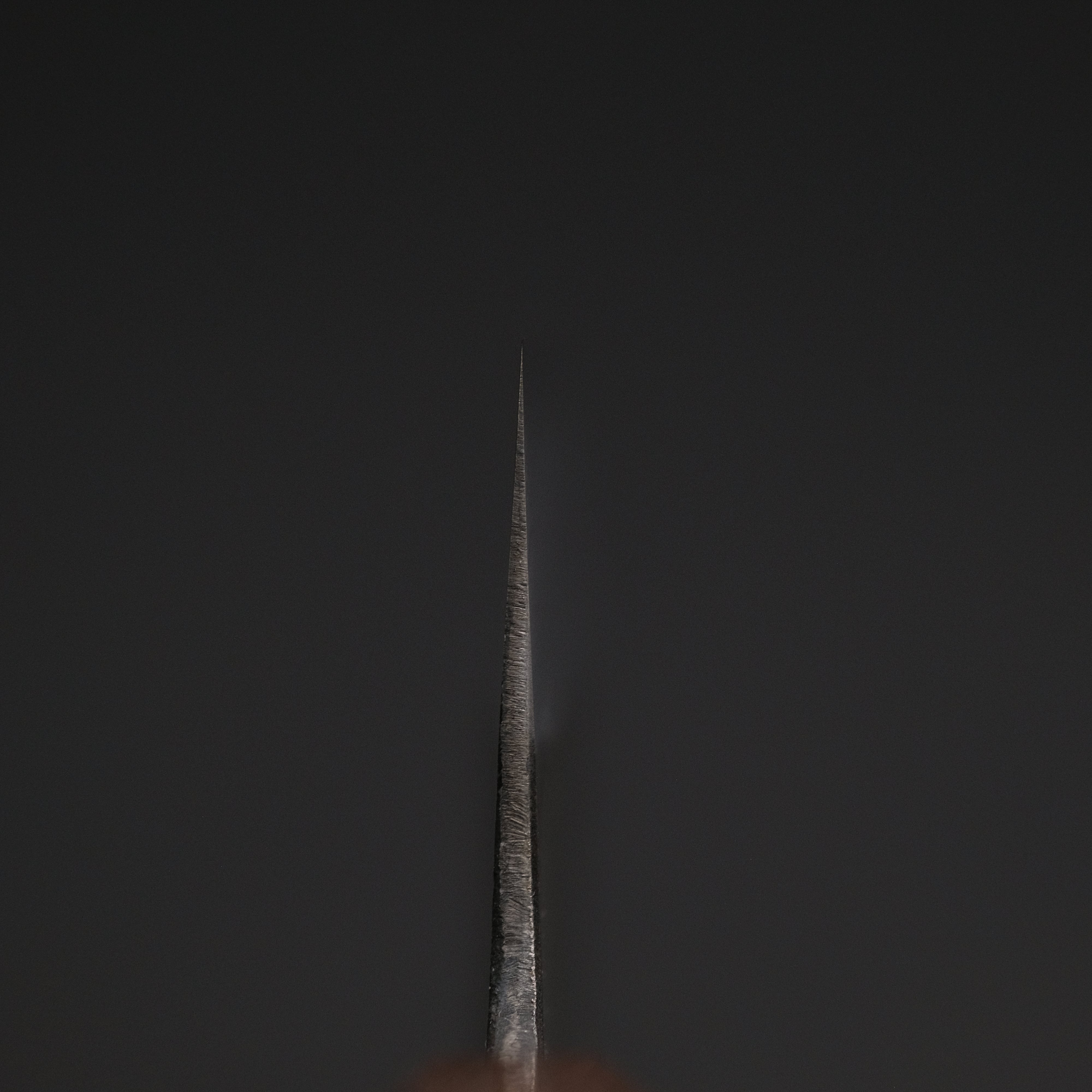 Premium Ajikataya White #2 Matsuba Damascus Hakata 180mm Sushi Knife with Obankole Handle (#26) - Perfect for Sushi Chefs & Japanese Cuisine Lovers