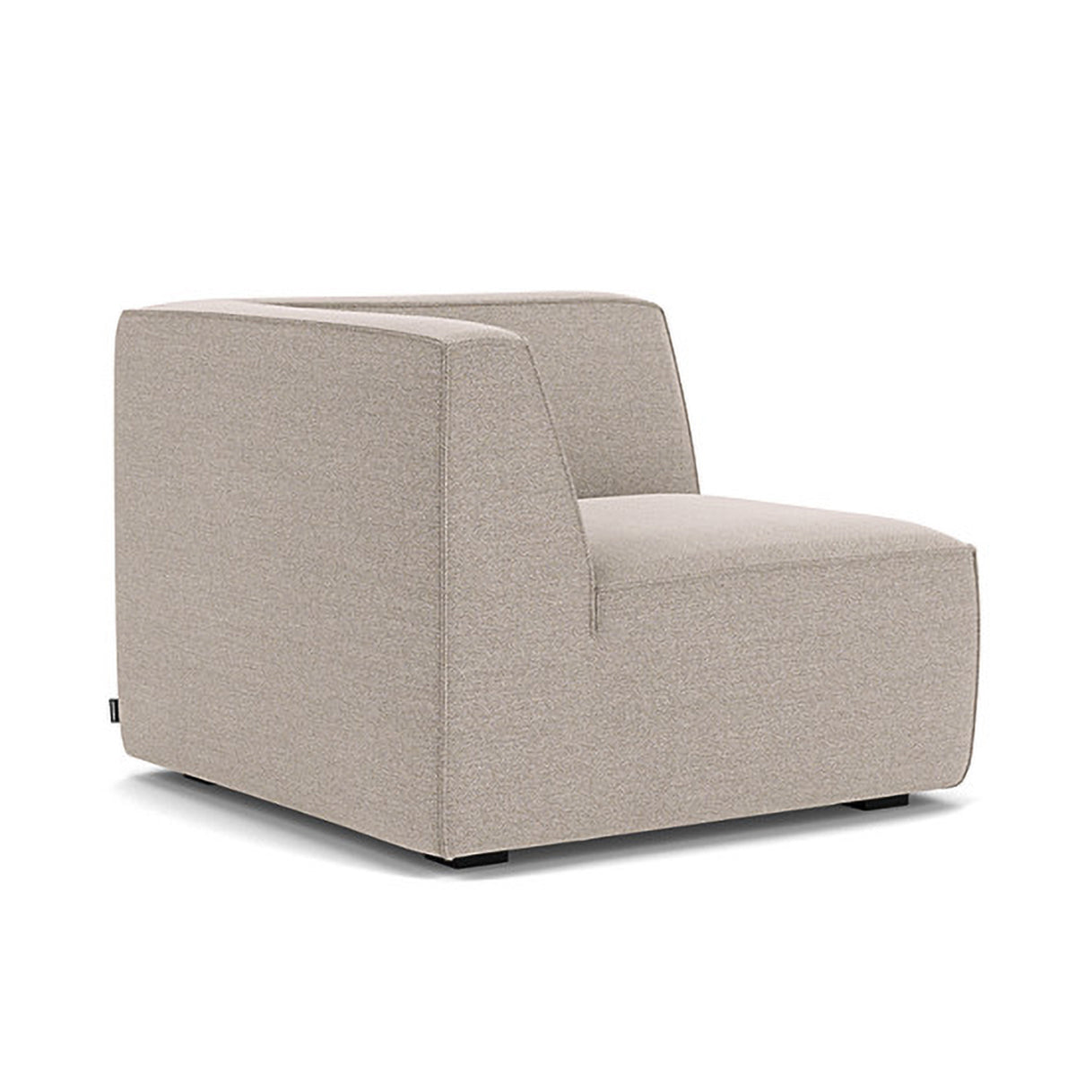 1-Seater Right Corner Modular Sofa in Durable Dane Fabric - Perfect for Small Apartments, Living Rooms & Cozy Spaces