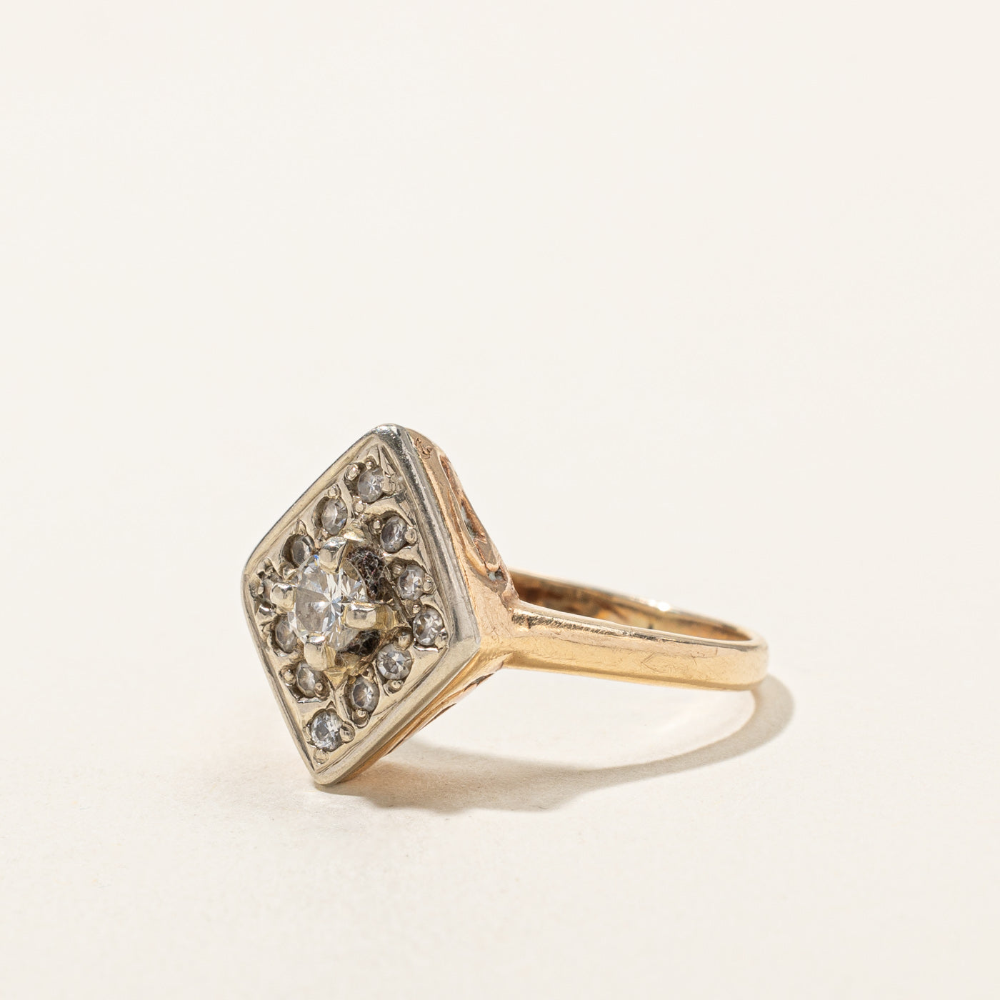 0.46ctw Diamond Cluster Ring for Women - Size 6.75 | Elegant Wedding, Engagement & Anniversary Jewelry Gift | Perfect for Bridal, Party & Special Occasions