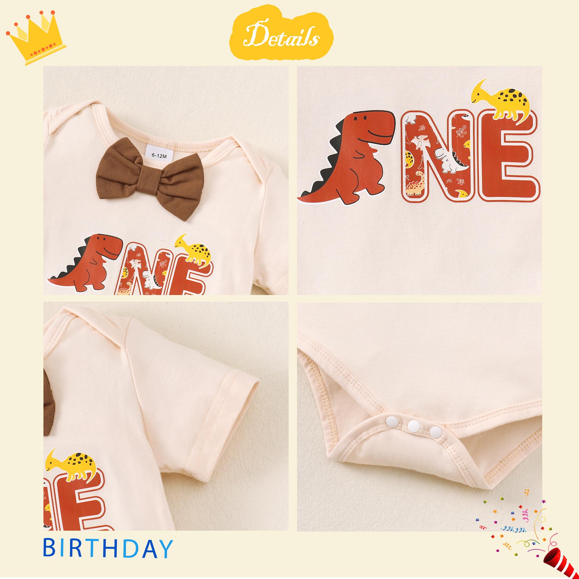 Baby Boy Summer Clothes - Cute Infant Gentleman Suit with Bodysuit & Suspenders Shorts Outfit | Perfect for Birthday Parties, Photo Shoots & Special Occasions