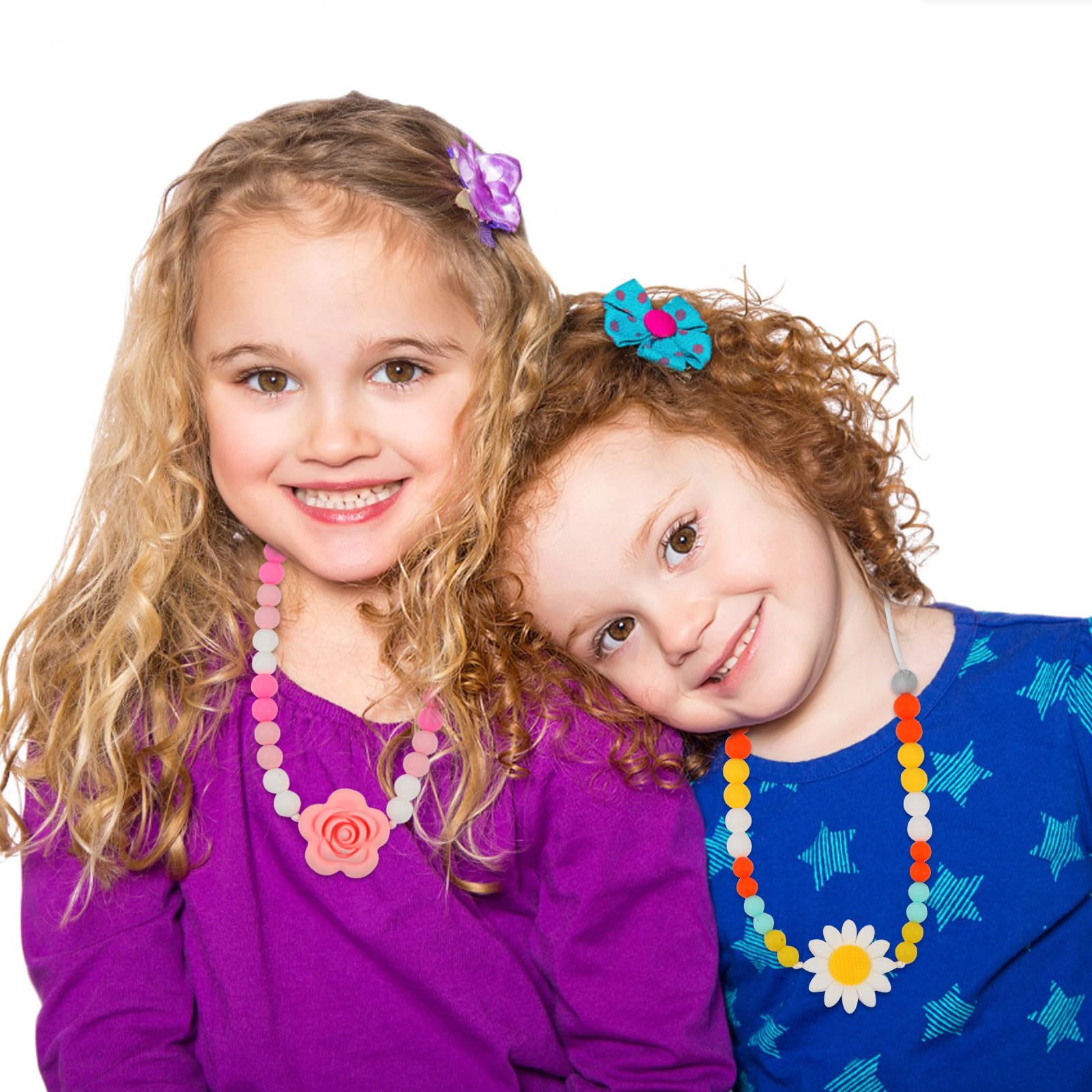 Sensory Chew Necklaces for Kids & Adults - BPA Free Chewable Jewelry for ADHD, Autism, Anxiety Relief - 2 Pack Oral Stimulation Fidget Toys - Perfect for Classroom, Travel, and Stress Management