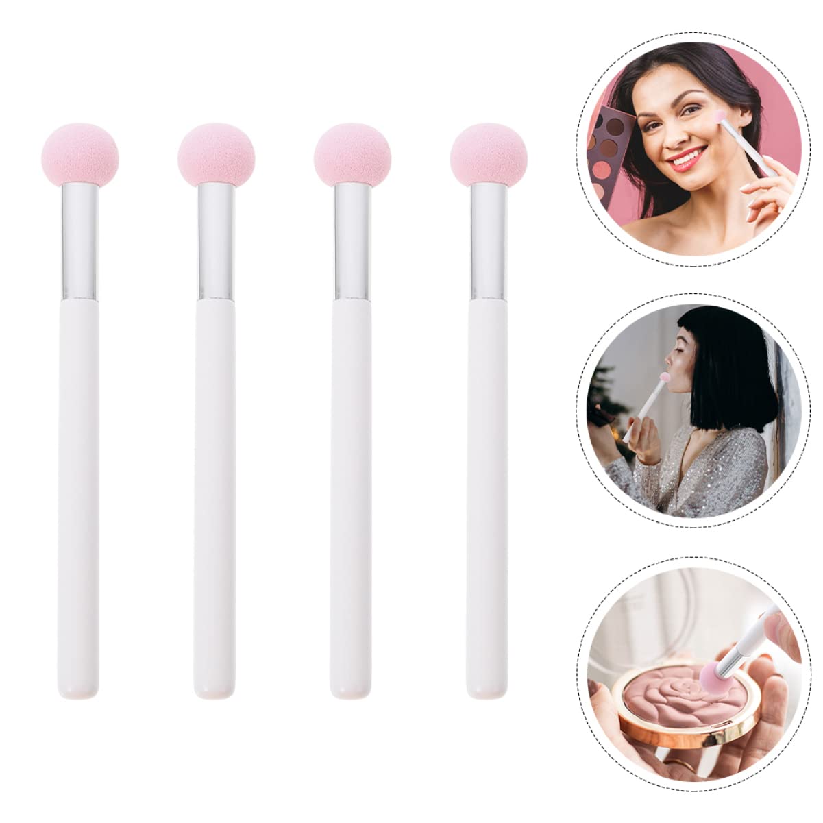FOMIYES 12-Piece Small Mushroom Head Makeup Sponges - Concealer Blending Sponge Set, Non-Latex Cosmetic Puff for Wet & Dry Use - Perfect for Foundation, BB Cream & Liquid Makeup Application