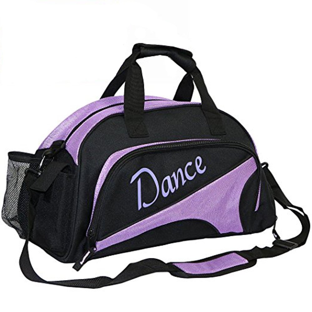 Women's Nylon Dance Sport Duffel Bag - Purple Medium Gym Bag for Women & Girls | Perfect for Dance Classes, Yoga, Gym Workouts & Travel