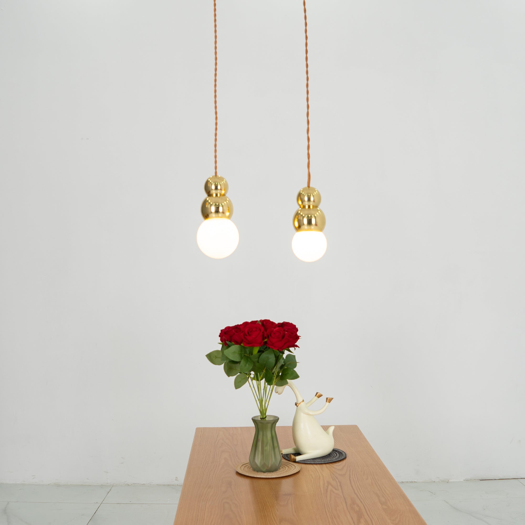 Modern LED Ball Light Pendant Lamp - Dimmable Hanging Light Fixture for Kitchen Island, Dining Room & Bedroom Decor