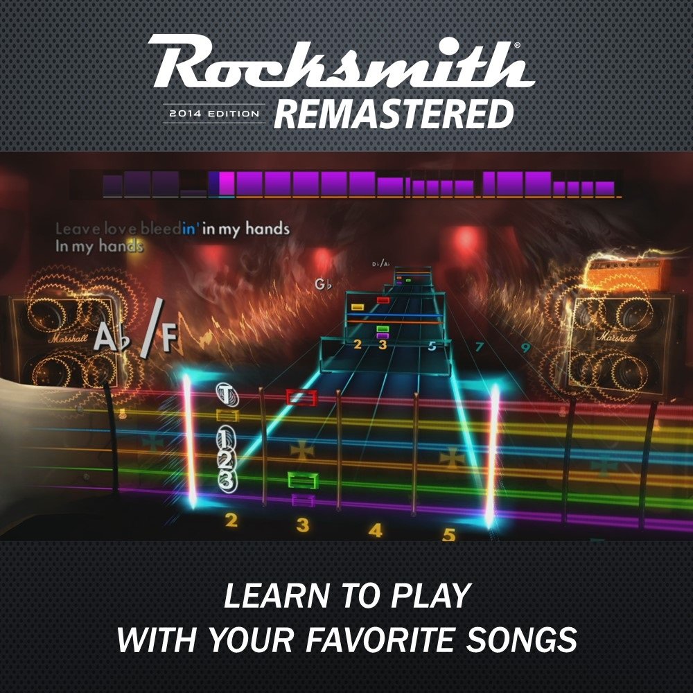 Rocksmith 2014 Edition Remastered - Xbox One Standard Edition | Learn Guitar with Real-Time Feedback | Perfect for Beginners & Advanced Players at Home