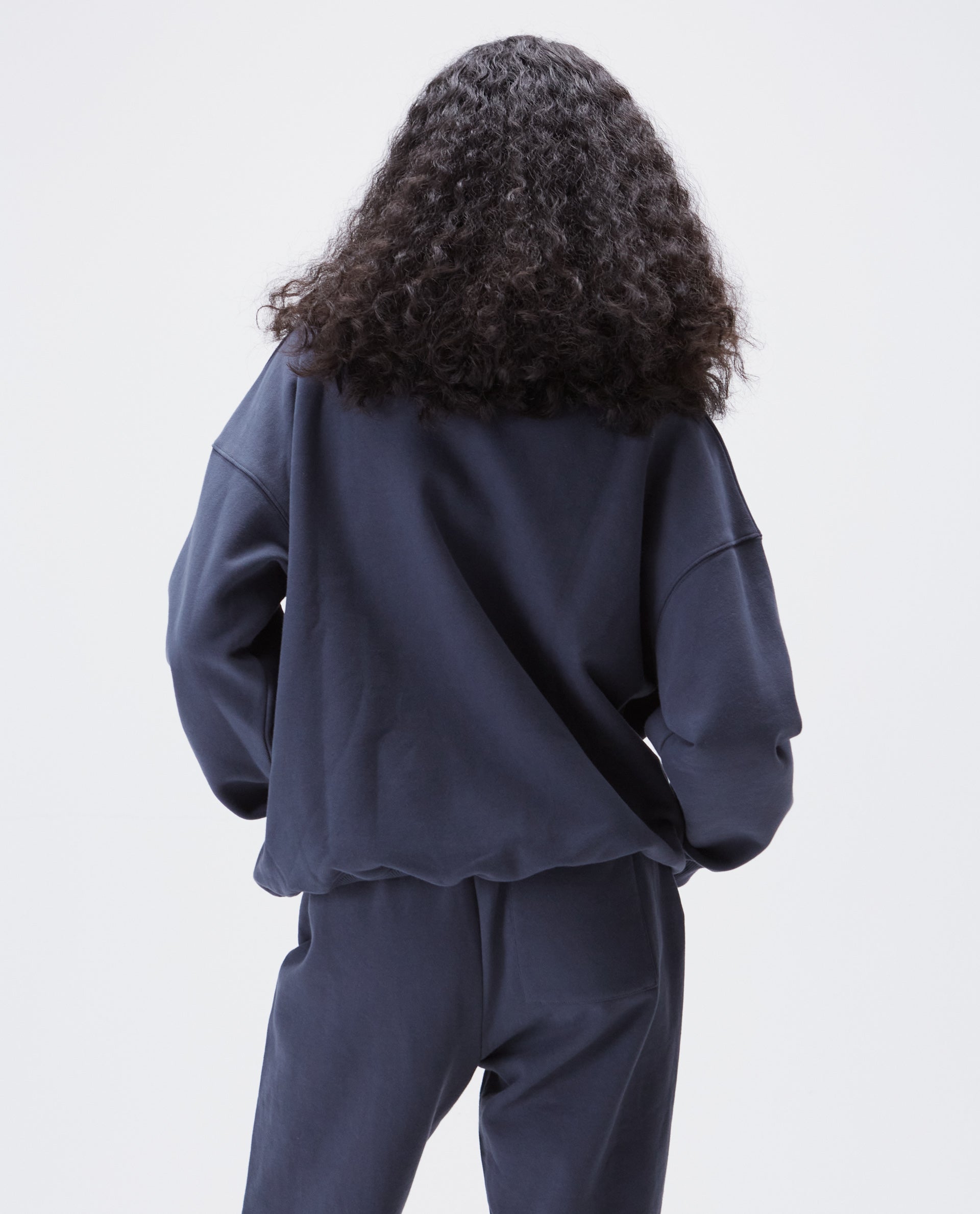 AS Oversized Sweatshirt for Women - Soft Fleece Pullover Hoodie in Midnight Blue | Casual Loungewear, Streetwear Fashion & Cozy Winter Outfit