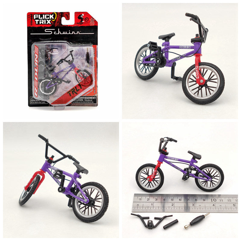 Premium FLICK TRIX Miniature BMX Finger Bike - Diecast Metal DeathTrap Bicycle Toy for Kids & Adults - Perfect Gift for BMX Lovers, Office Desk Decor & Stress Relief Fidget Toy