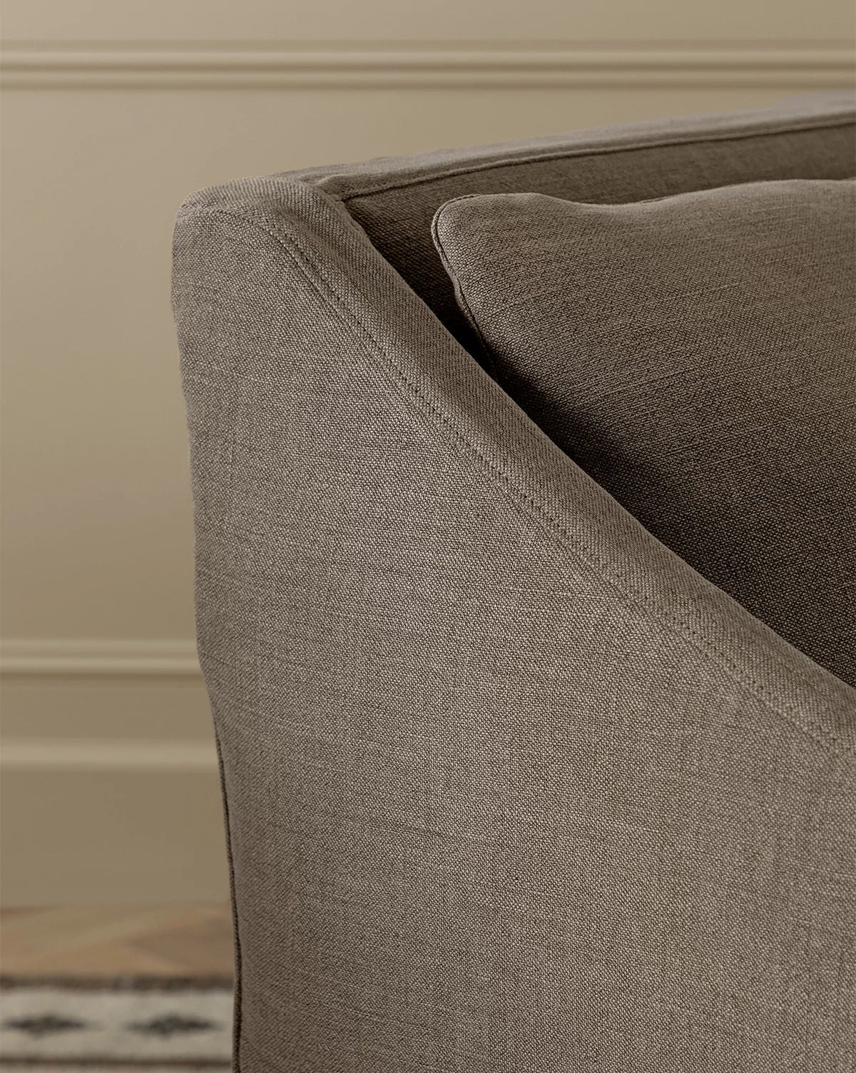 Olivier Slipcover Dining Arm Chair - Washable Fabric Upholstered Seat - Perfect for Kitchen, Dining Room, and Home Office - Comfortable & Stylish Furniture for Everyday Use
