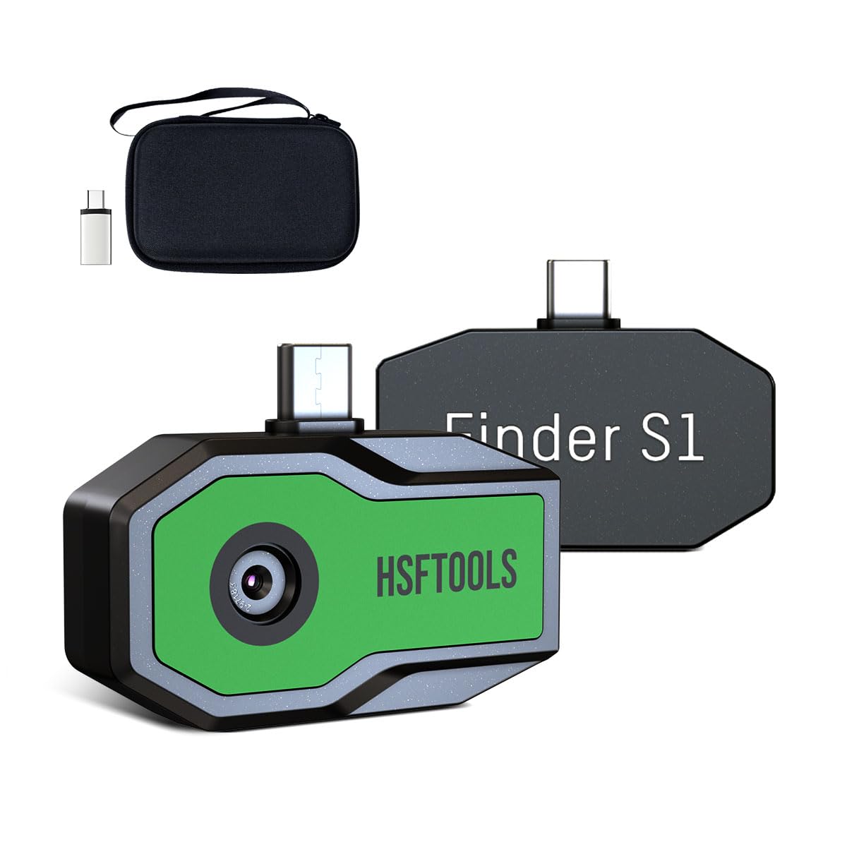 Finder S1 Thermal Camera for Android - 96x96 IR Resolution Thermal Imager with USB-C, Compatible with Android Phones & Tablets (Includes Carrying Case) - Perfect for Home Inspection, Electrical Maintenance, and HVAC Diagnostics