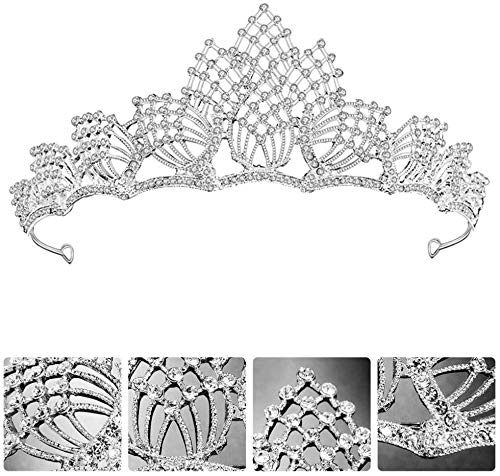 ONOTEC Crystal Bridal Tiara - Sparkling Wedding Crown for Bride & Flower Girls, Elegant Headpiece for Bridal Showers, Ceremonies & Special Occasions