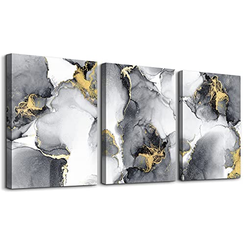 Abstract Ink Wall Paintings 3 Piece